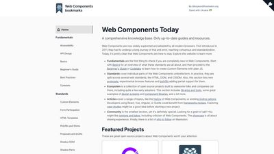 Screenshot of Web Components Today
