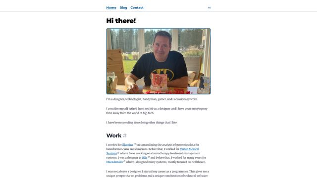 Screenshot of Francis Beaudet