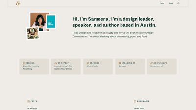 Screenshot of Sameera