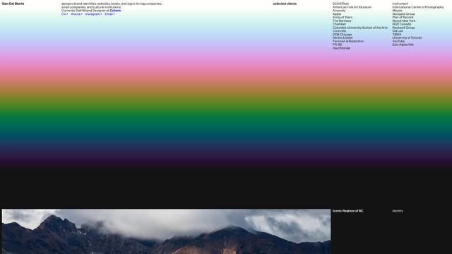 Screenshot of Sam Dal Monte