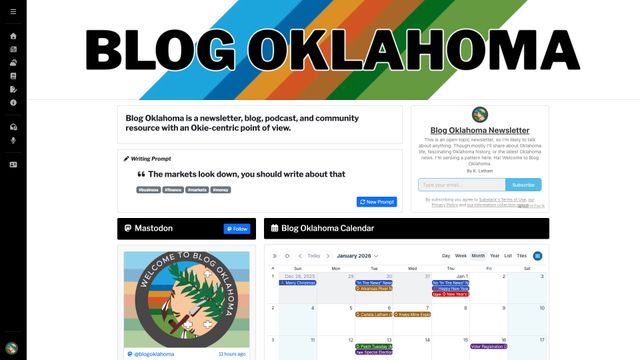 Screenshot of Blog Oklahoma