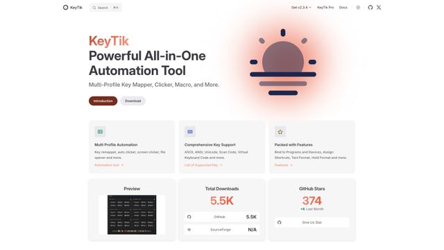 Screenshot of Home | KeyTik
