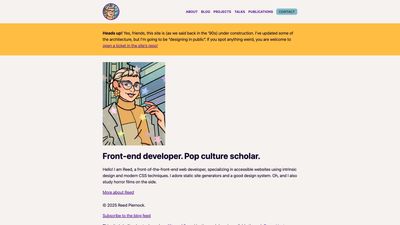 Screenshot of Reed Piernock