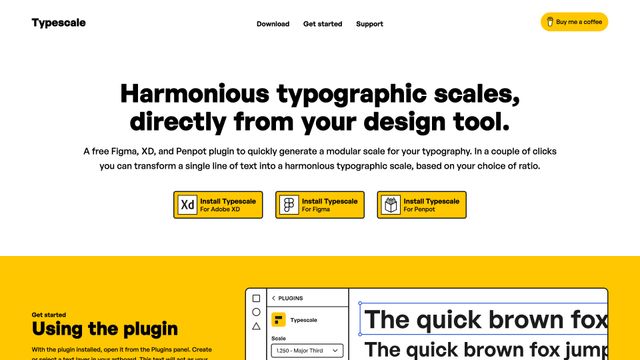 Screenshot of Typescale