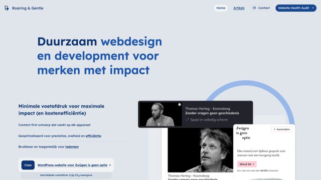 Screenshot of Roaring and Gentle