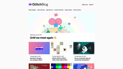 Screenshot of GlitchBlog