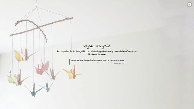 Screenshot of Fotografía de duelo perinatal en Cantabria | Regazo Fotografía