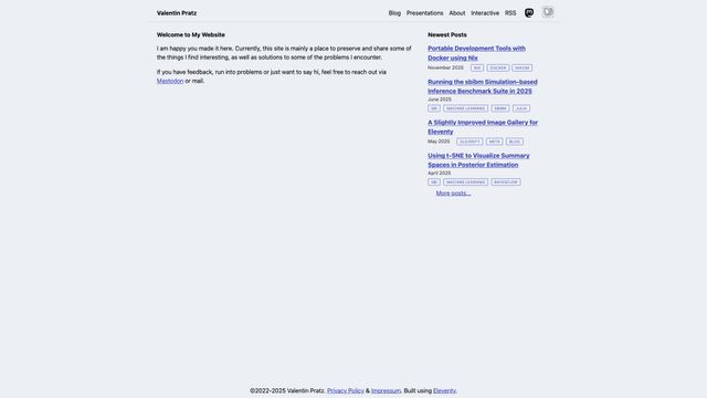 Screenshot of Valentin Pratz