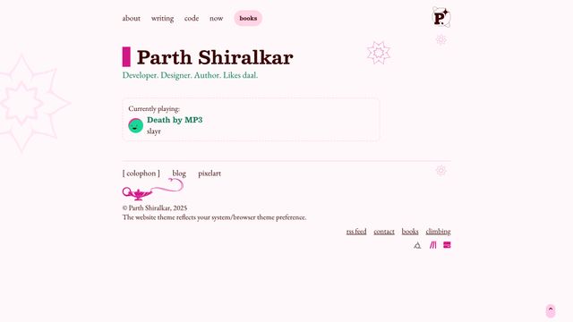 Screenshot of Parth Shiralkar