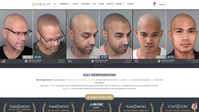 Screenshot of Hair Scalp Center