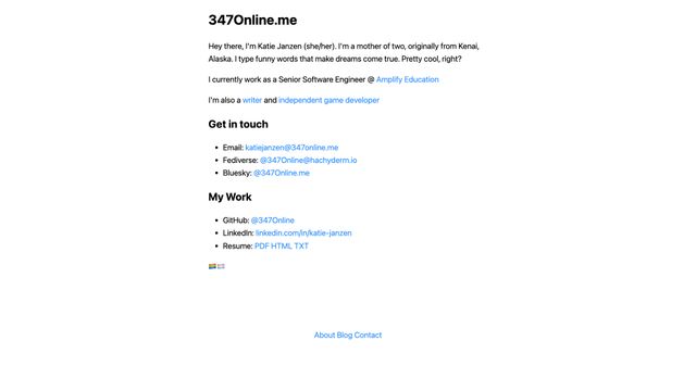 Screenshot of 347Online.me