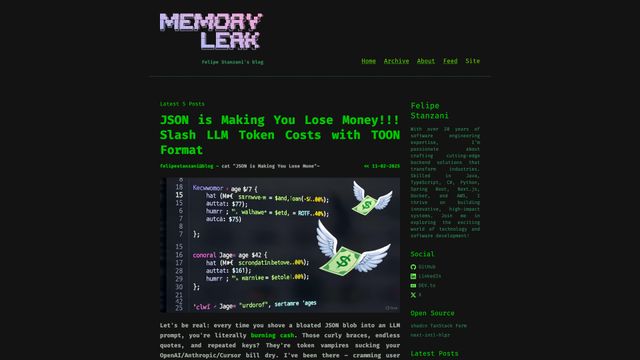 Screenshot of Memory Leak