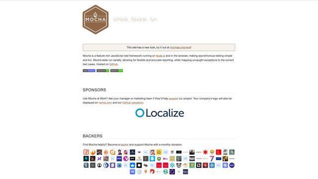 Screenshot of Mocha | Classic, reliable, trusted. ☕