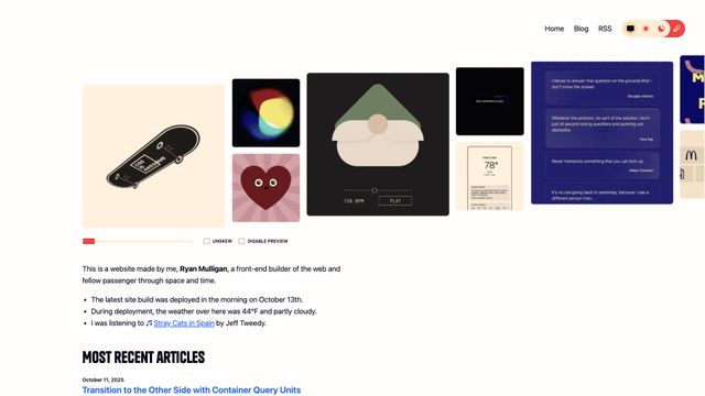 Screenshot of Ryan Mulligan