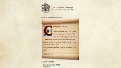 Screenshot of The Parchment Paladin