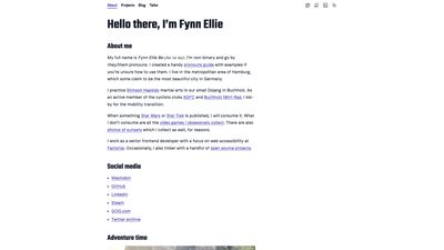Screenshot of Fynn