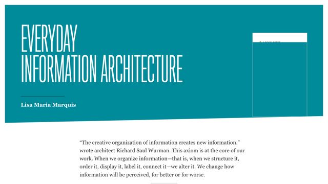 Screenshot of Everyday Information Architecture
