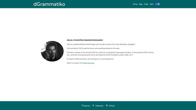 Screenshot of dGrammatiko - Home