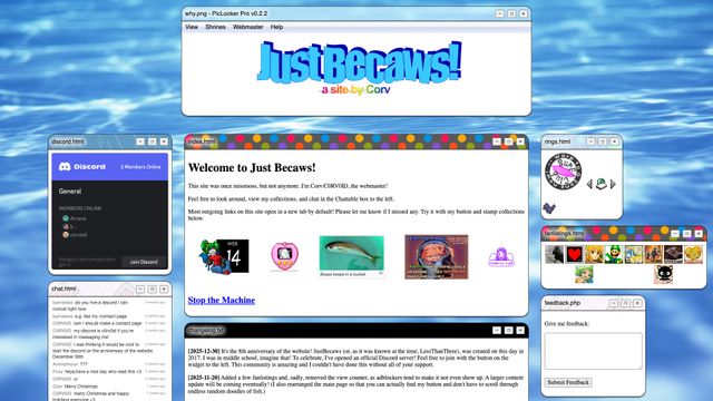 Screenshot of Corv @ Just Becaws