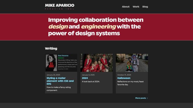 Screenshot of Mike Aparicio