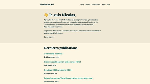 Screenshot of 👋 Je suis Nicolas, - Nicolas Birckel