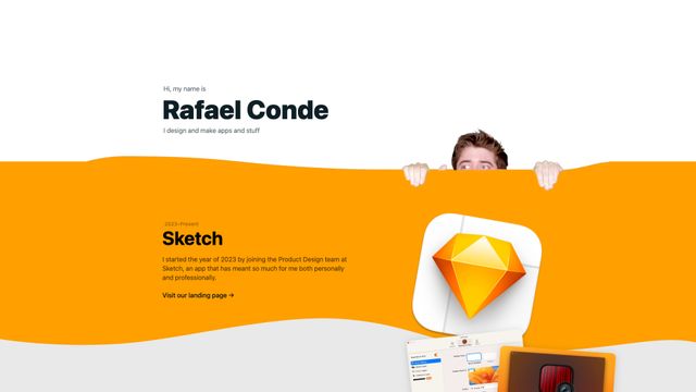 Screenshot of Rafa's website