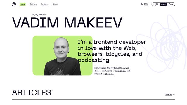 Screenshot of Vadim Makeev