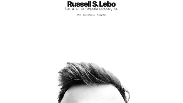 Screenshot of Russell S. Lebo: Full-Stack Experience Designer