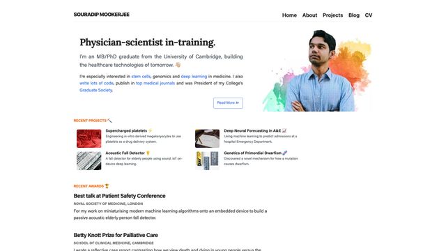 Screenshot of Souradip Mookerjee