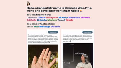 Screenshot of Gabrielle Wee