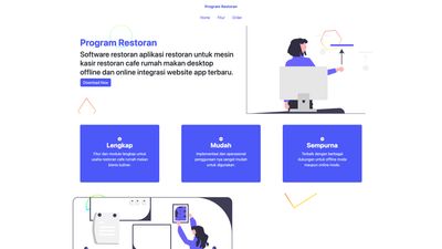 Screenshot of Program Restoran (Restaurant Program)