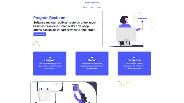 Screenshot of Program Restoran