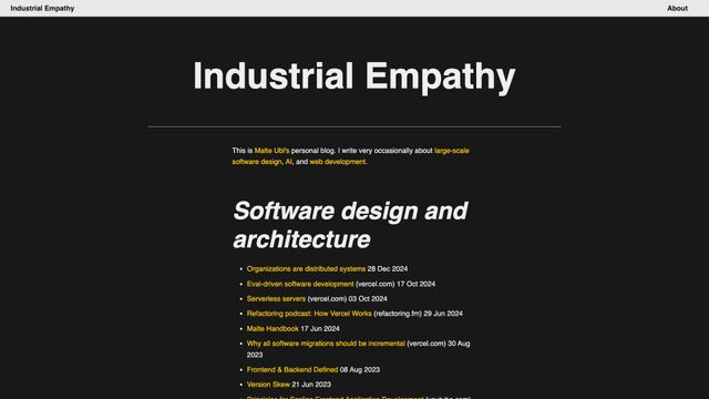 Screenshot of Industrial Empathy