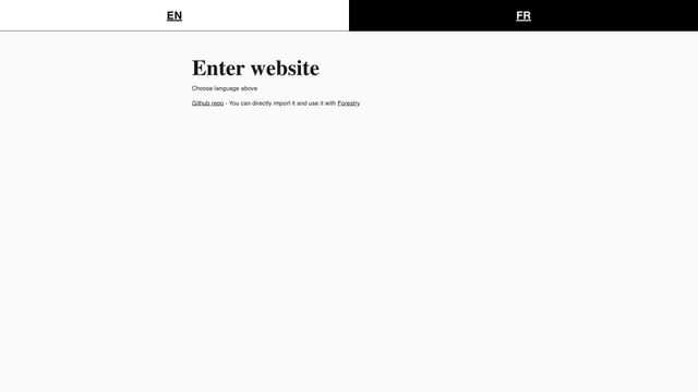 Screenshot of Eleventy multilangues