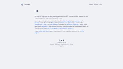 Screenshot of uncenter