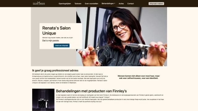 Screenshot of Renata's Salon Unique | Kapsalon in Maarssen