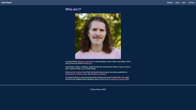 Screenshot of Dave Powers