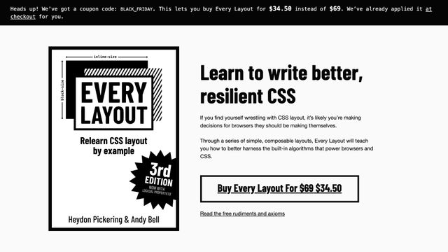 Screenshot of Relearn CSS layout: Every Layout