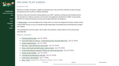 Screenshot of Nerd Garden