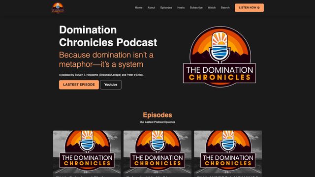 Screenshot of Domination Chronicles Podcast