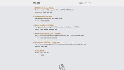 Screenshot of Fox/Dog