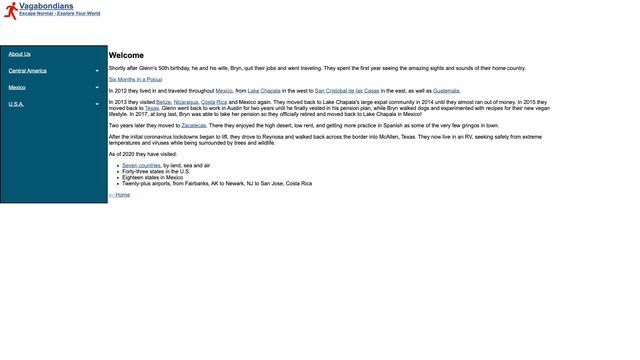 Screenshot of Welcome