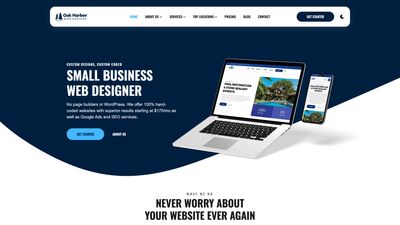 Screenshot of Oak Harbor Web Designs