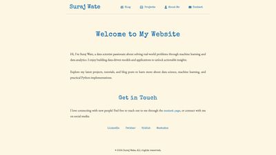Screenshot of Suraj Wate