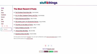 Screenshot of stuff&things