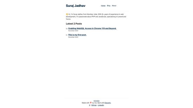Screenshot of Suraj Jadhav