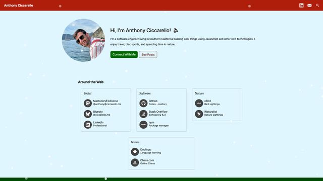 Screenshot of Home | Anthony Ciccarello