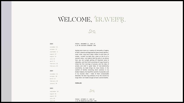 Screenshot of Stillness.Digital | A Place To Rest