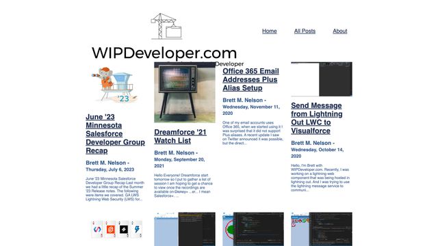 Screenshot of WIPDeveloper.com
