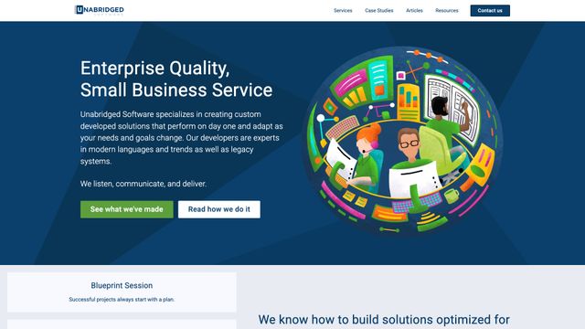 Screenshot of Unabridged Software | Omaha, NE